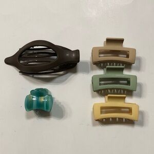 Hair Claw Clips - Lot of 5